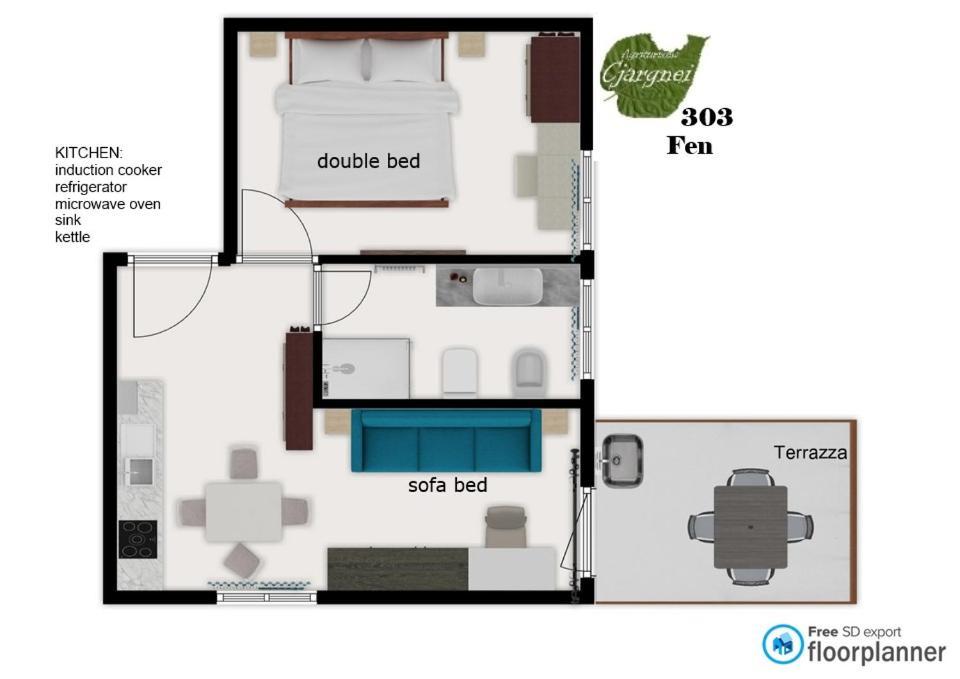 לינה וארוחת בוקר Povoletto Agriturismo Cjargnei חדר תמונה